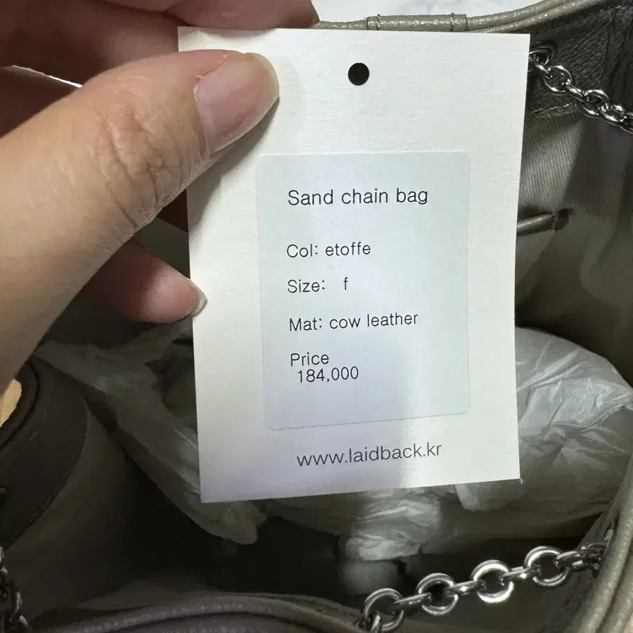 레이드백 Sand chain bag