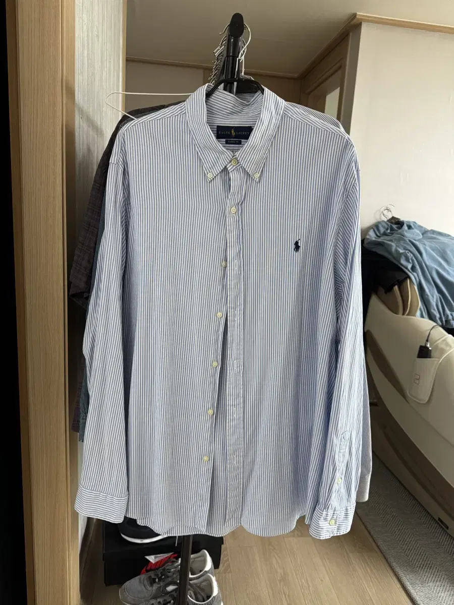 Polo Stripe Poplin Shirt 2xl QR Certification