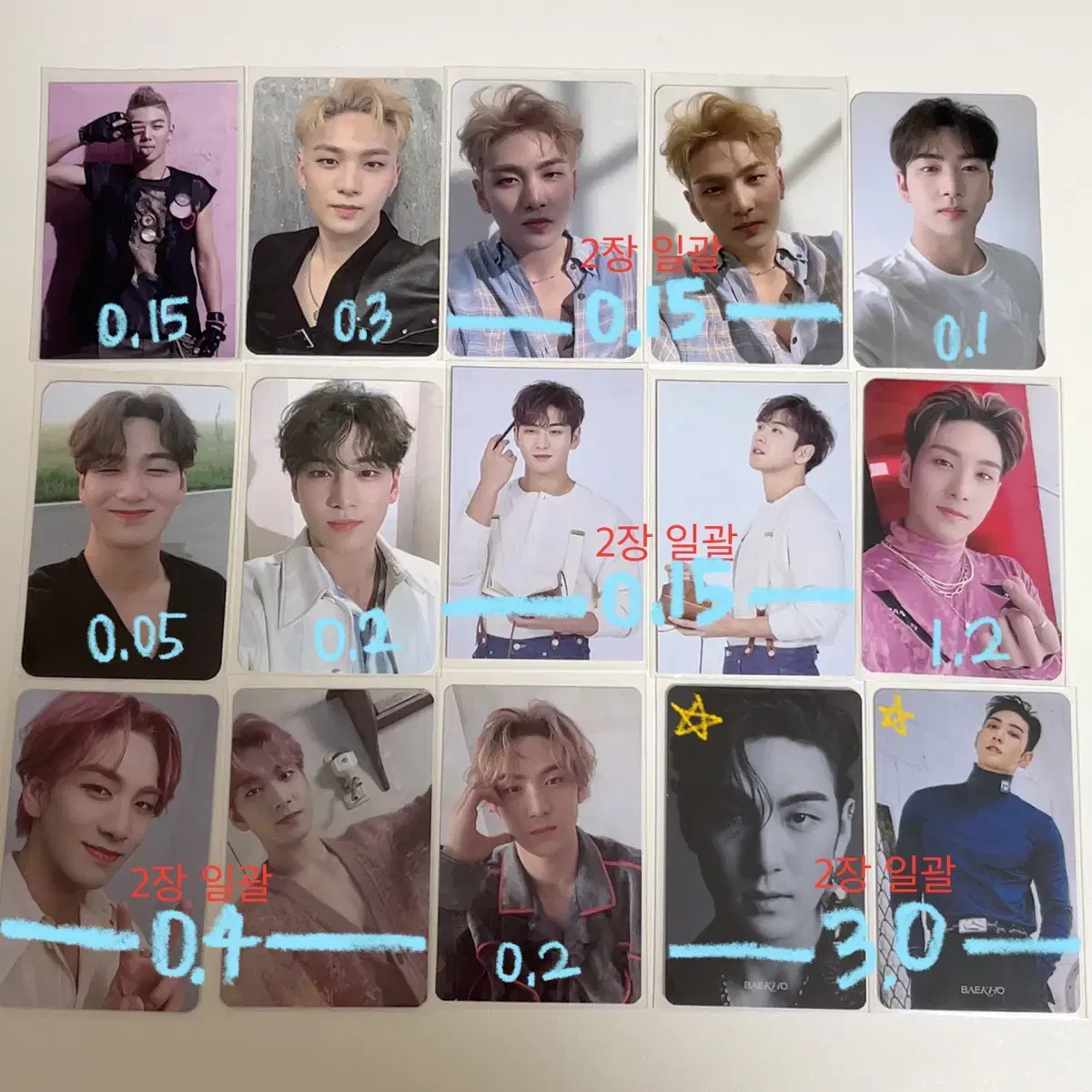 nu'est baekho kang dongho photocard ld unreleased photocard photocard luckydraw