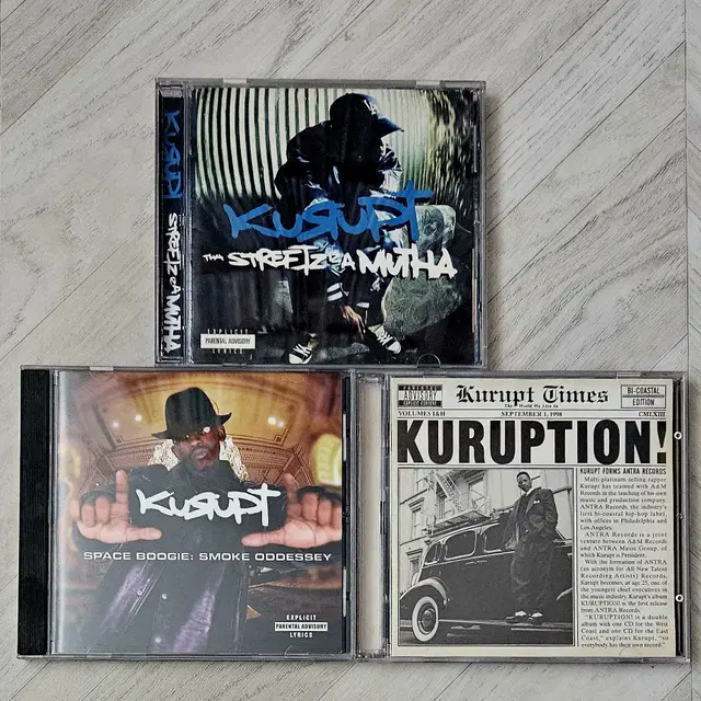 Kurupt 앨범 CD 3종 (개별 또는 일괄 판매) - 희귀반 포함!!