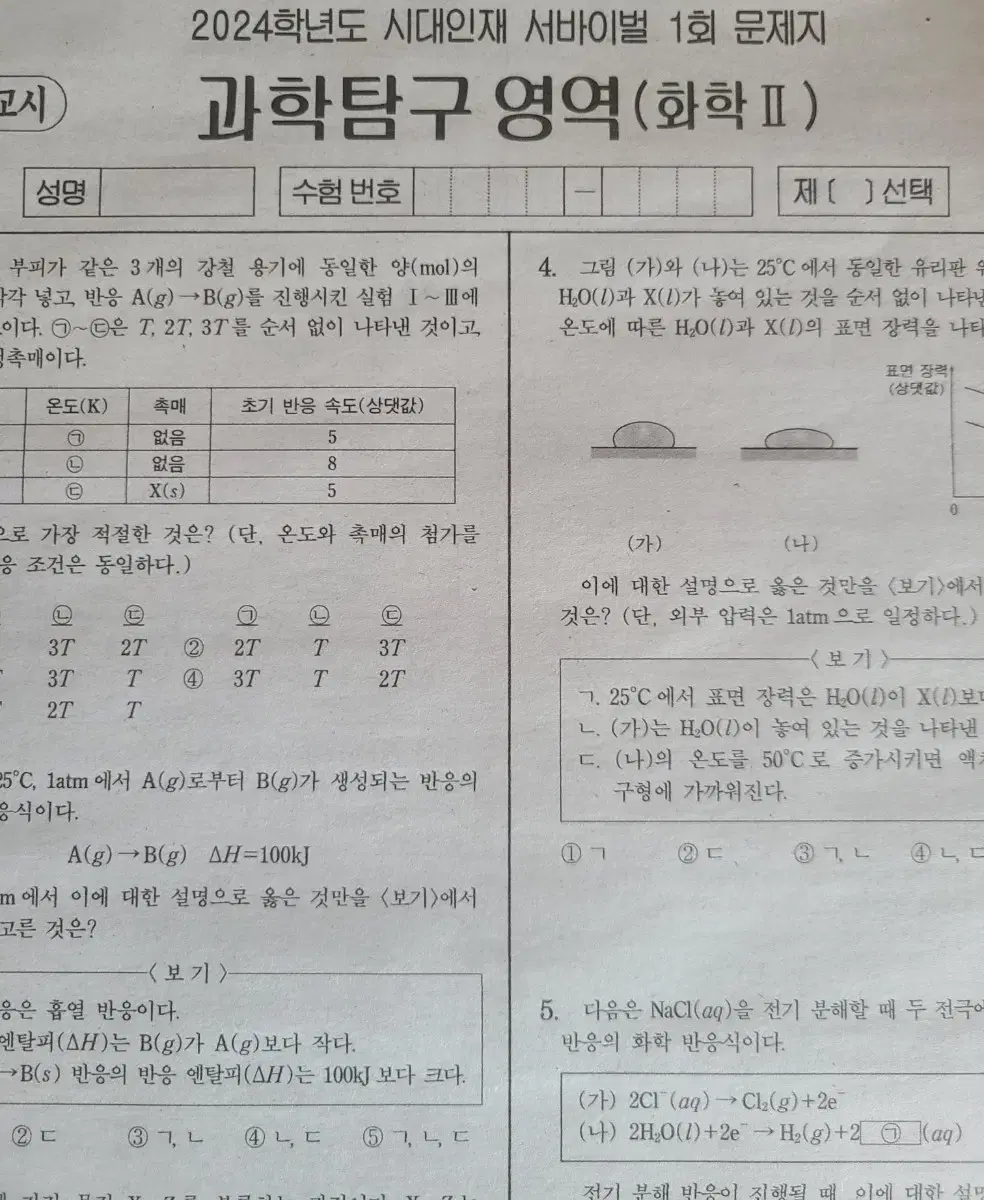 2024 EraTalentChemistry2 Survival Practice Test