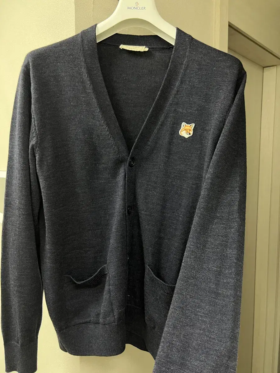 Maison Kitsune Navy Cardigan L (New)