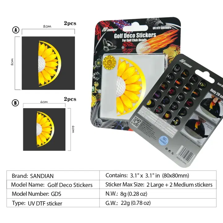 산디앤 SANDIAN 골프 헤드 데코 스티커  GDS36