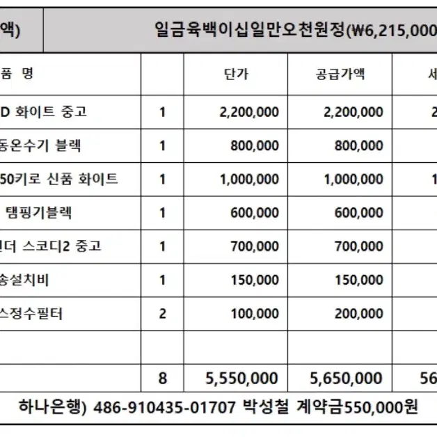 씨메 05PID, 안핌그라인더, 라셀르제빙기, 알탭자동냉온수기