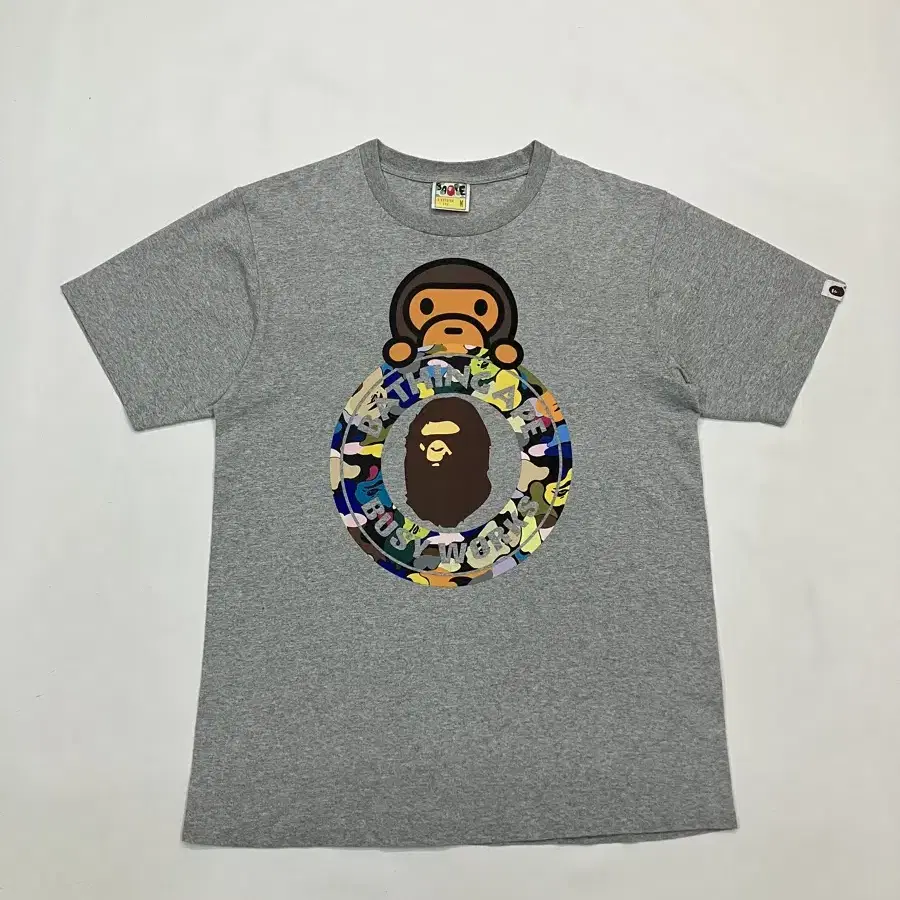 BAPE 베이프 마일로 비지웍스 멀티 카모 반팔티