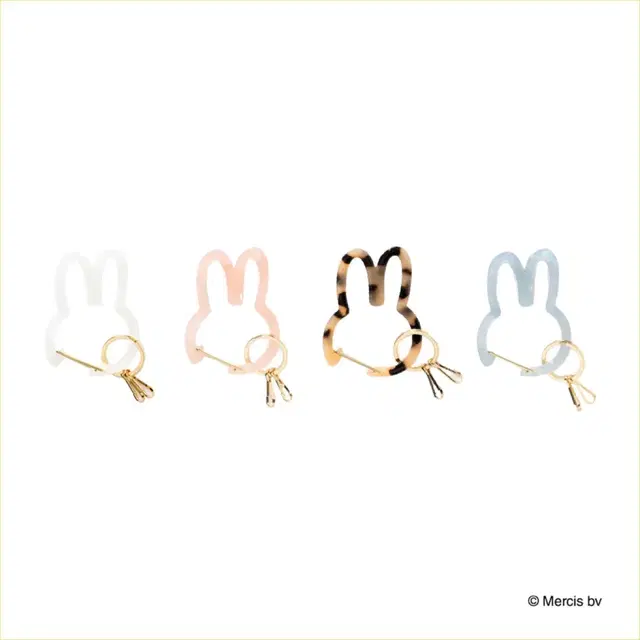 미피 MIFFY DIE CUT 아크릴 카라비너 키홀더 키링