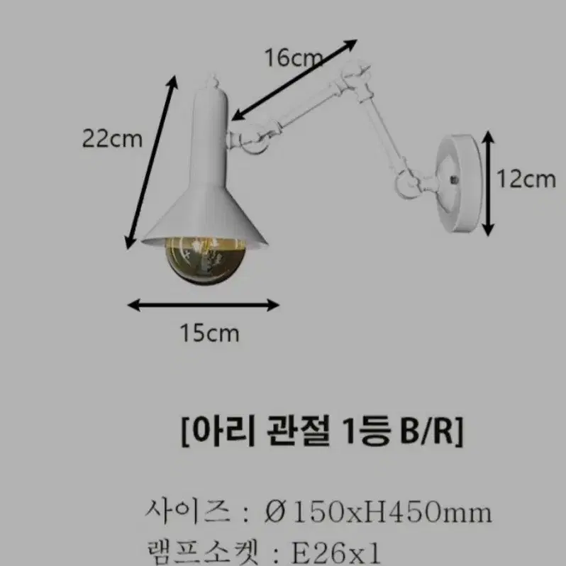 택포 관절 벽등 실내