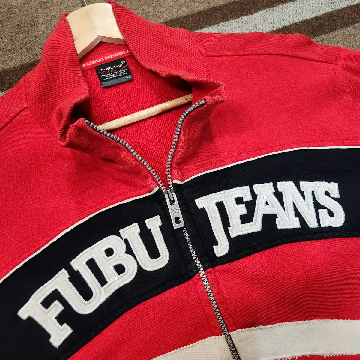 주말할인)FUBU 후부 00s 빈티지 y2k 스웻 자켓 집업 XL