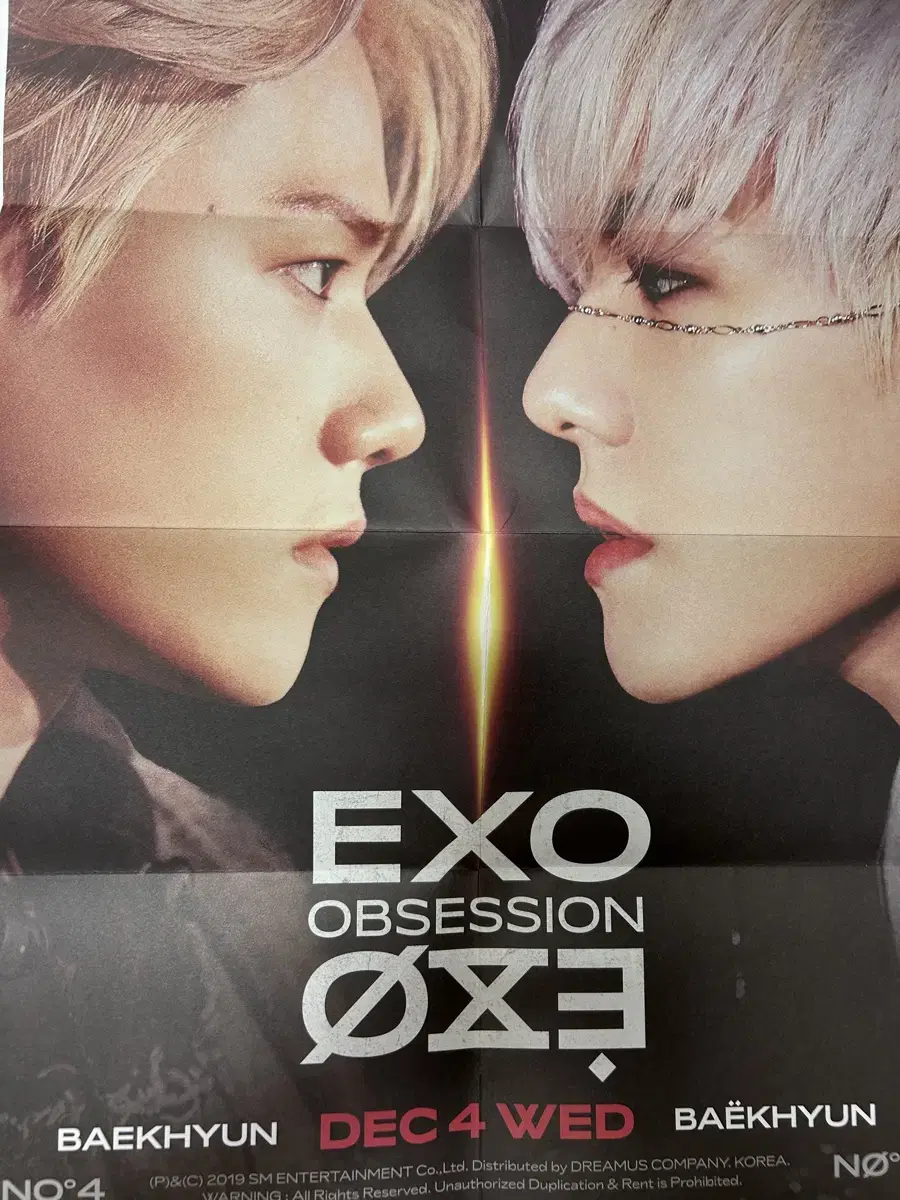 EXO's Baekhyun and Kai, chanyeol poster