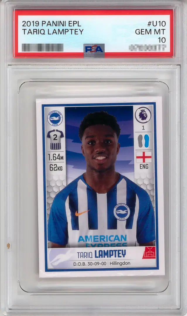 2019 파니니 EPL 타리크 램프티 루키 스티커 PSA10