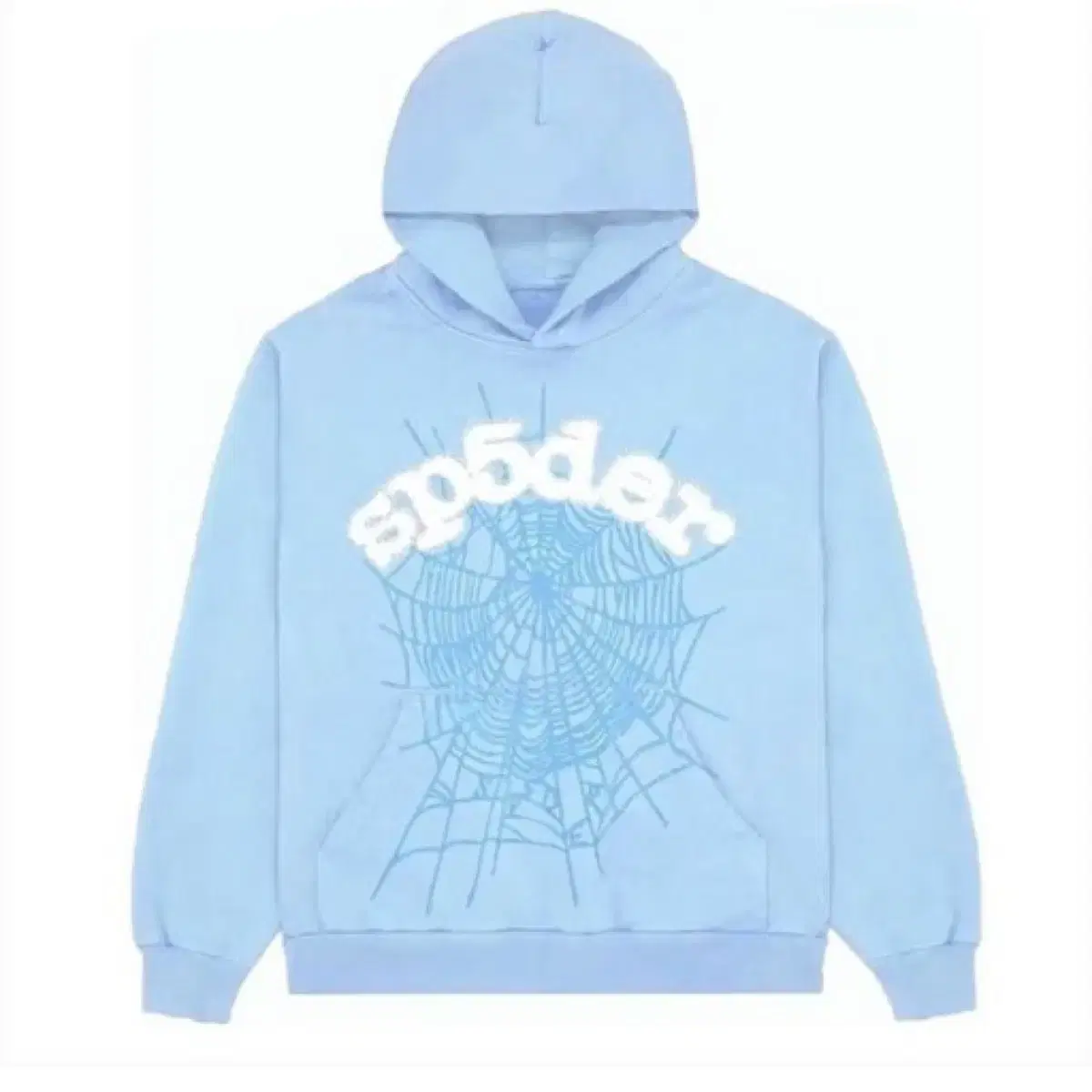 Sp5der sky blue hoodie 스파이더 스카이블루 후드