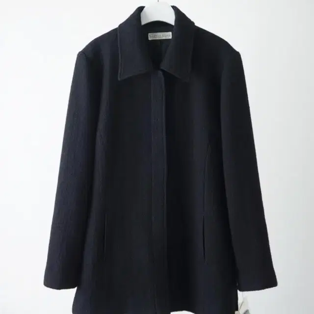 Petit a Petit texture wool belted coat