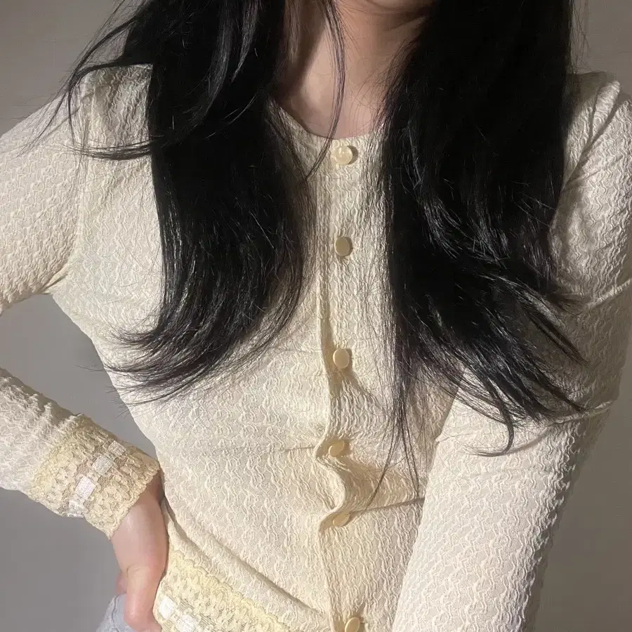 vintage yellow blouse cardigan