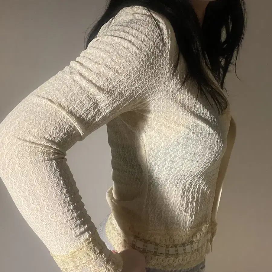 vintage yellow blouse cardigan