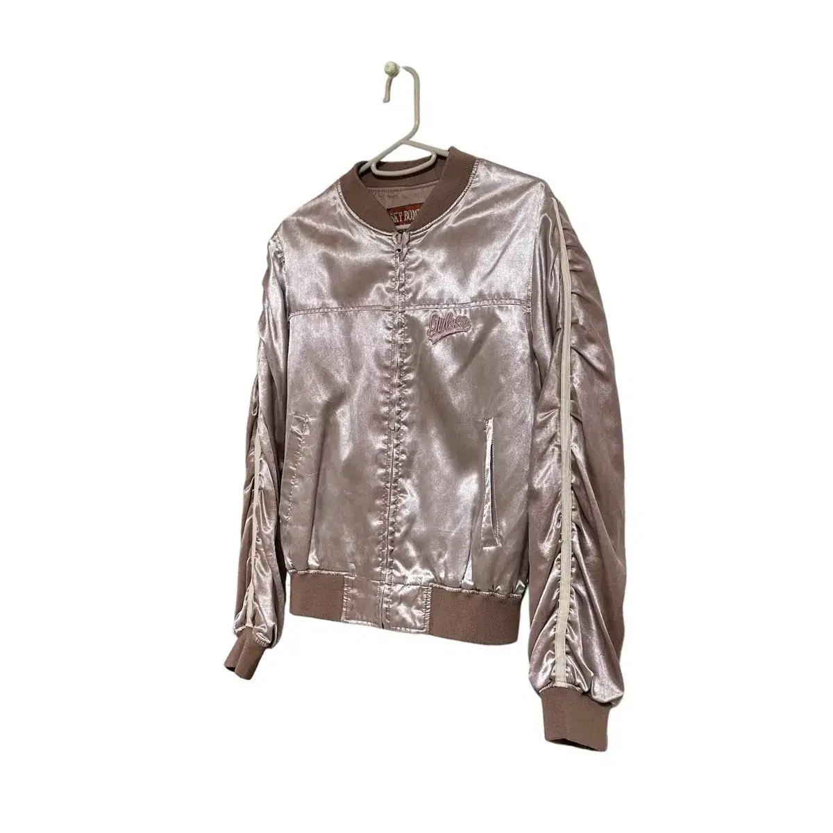 Sky bomber pink glossy jacket