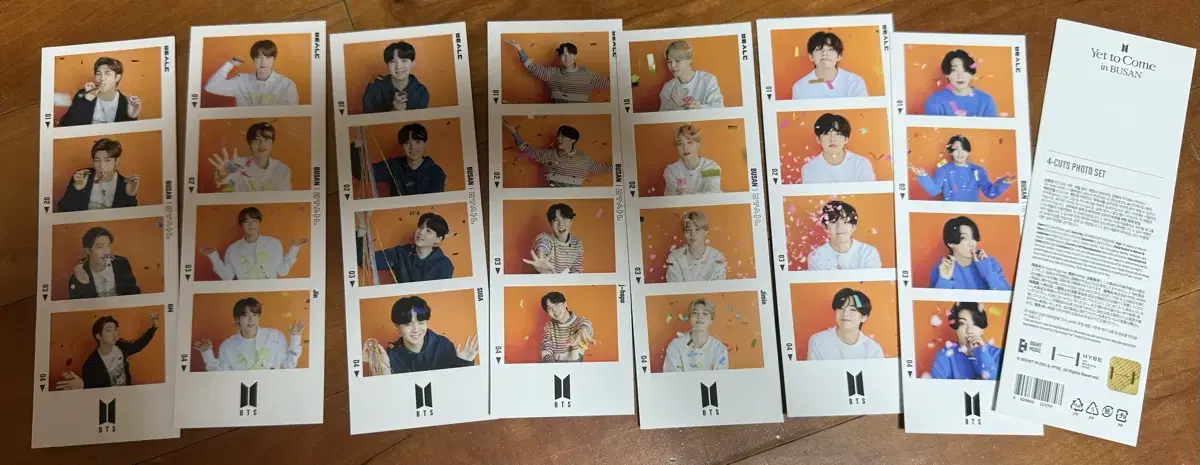 Bangtan BTS Old Together Busan 4-cut photo set photocard wts