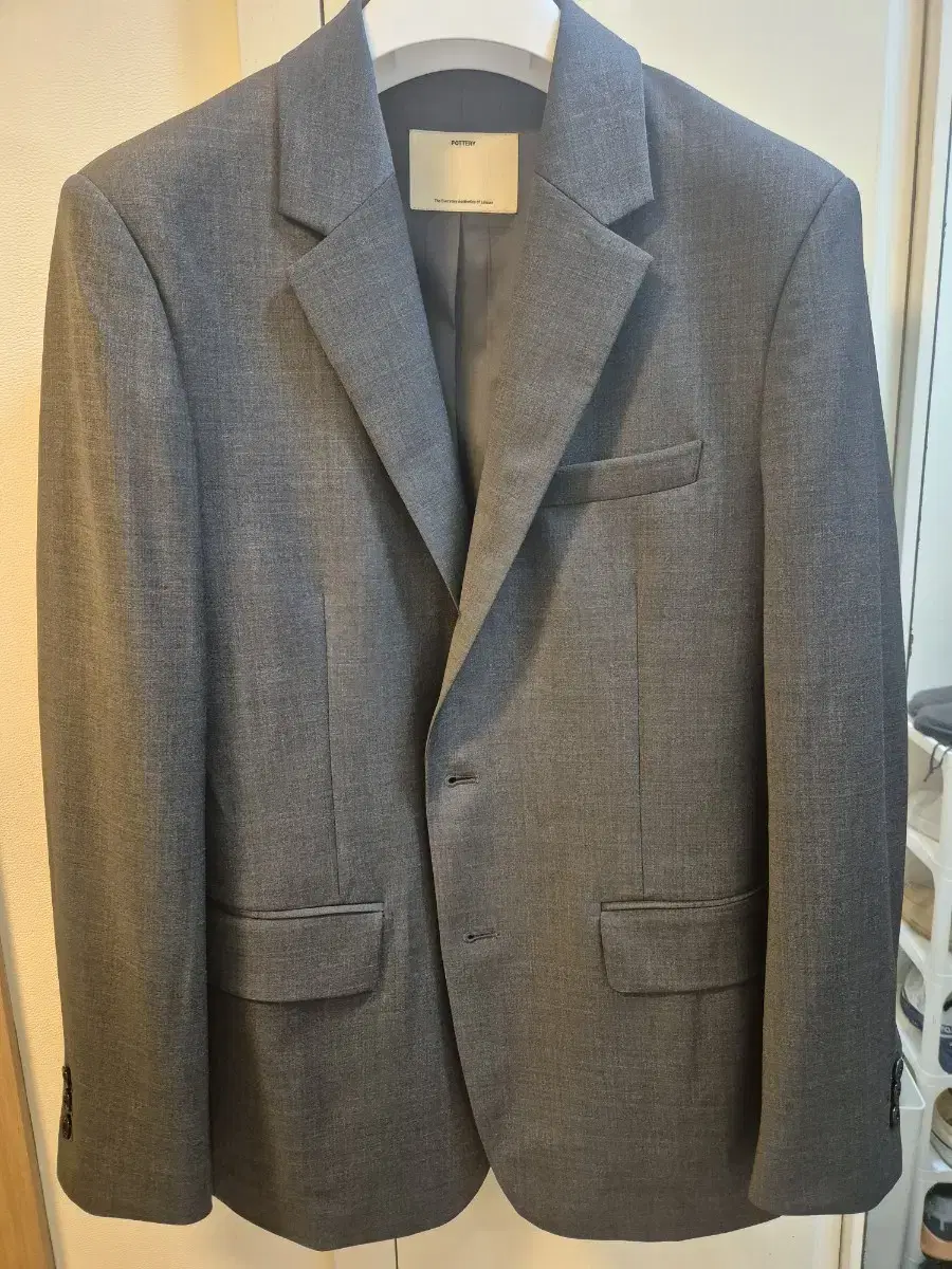 24SS Pottery Comfort Wool Jacket in Gray / Size 2