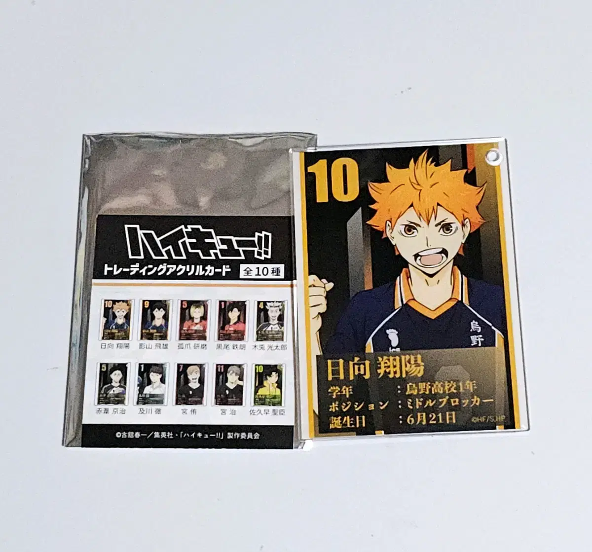 Haikyuu Trading acrylic kard Hinata