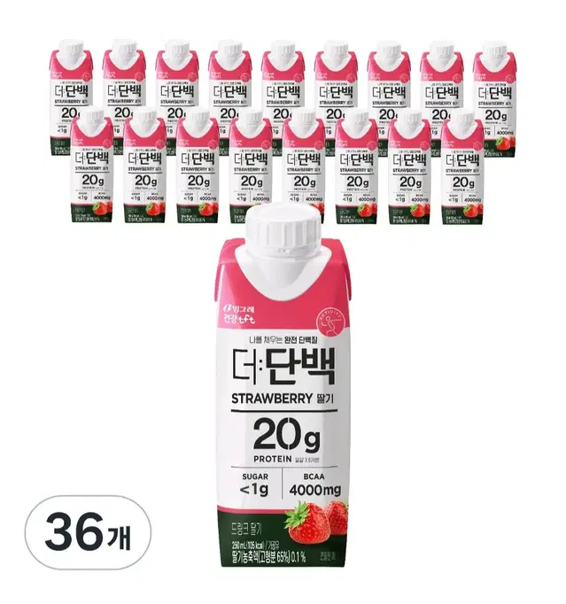 빙그레더단백드링크음료딸기맛250MLX36개헬스40900원