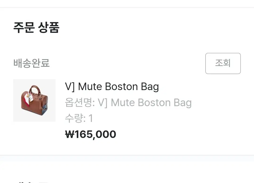 방탄소년단 V] Mute Boston Bag