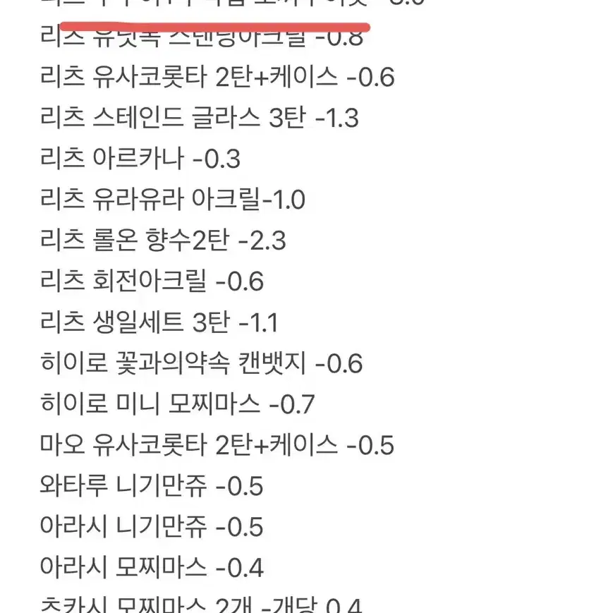 앙스타 리츠위주 빅망 구누이 유사코롯타 스테인드글라스 아크릴 만쥬