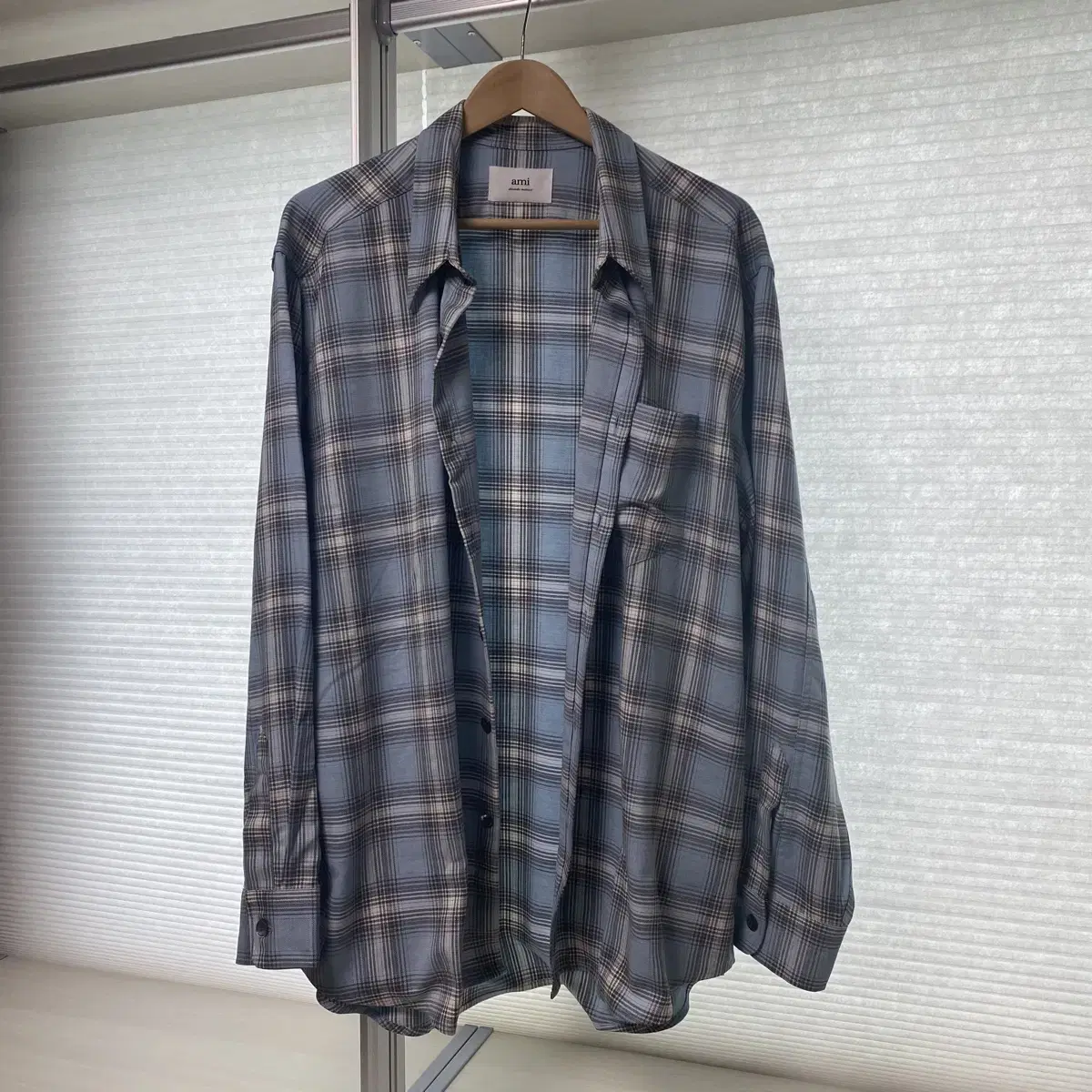 (NEW) AMI AMI Overfit Check Shirt