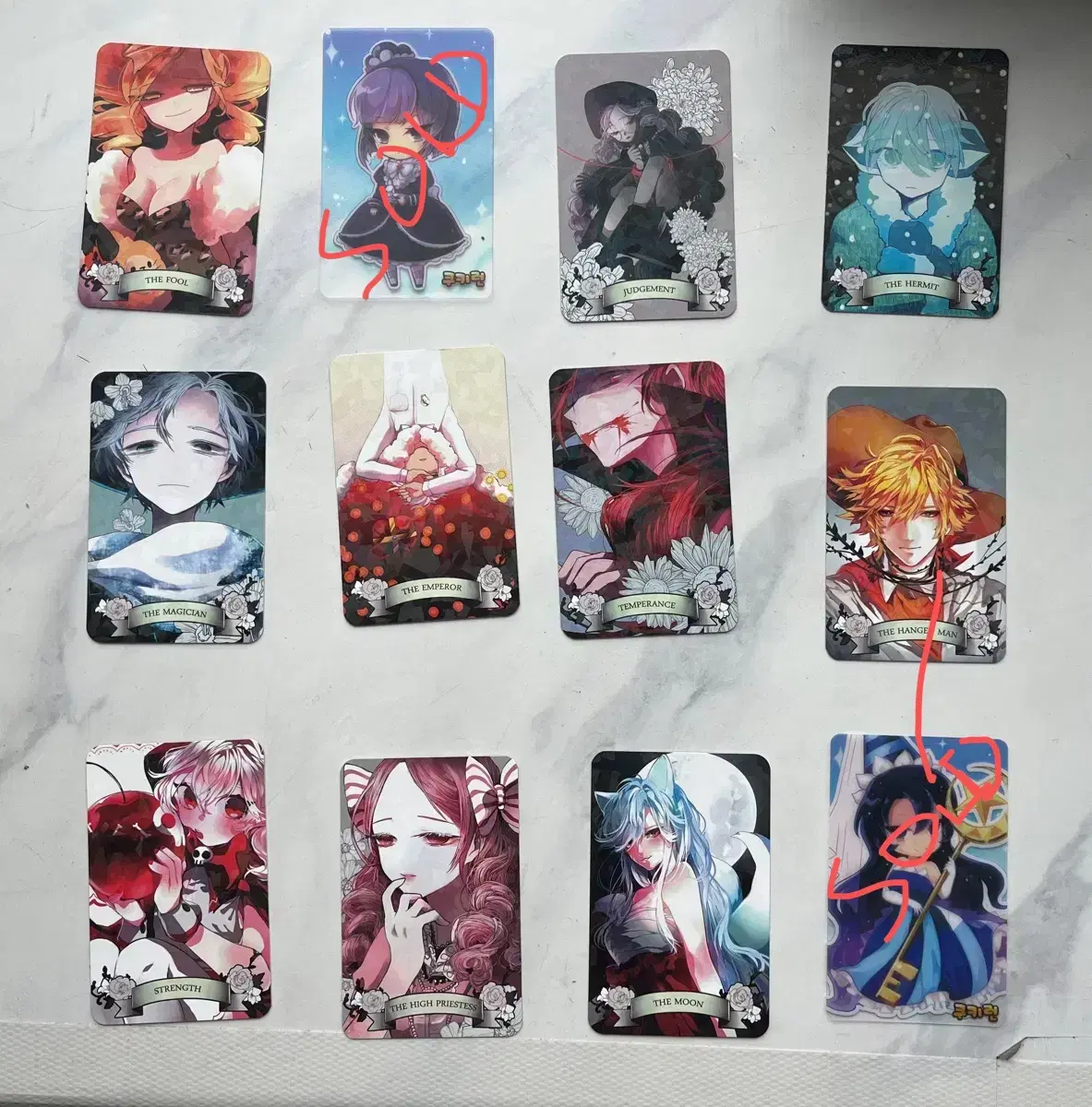 Cookie Run unofficial goods (unofficial goods) Tarot cards/ translucent photo cards