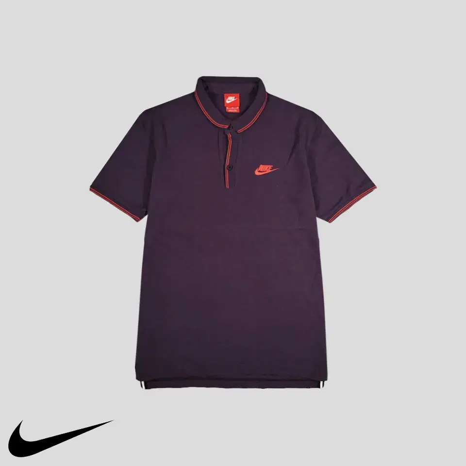 Nike Pigment Purple Neon Orange Puchura Embroidered Lining Cotton100 PK Pique