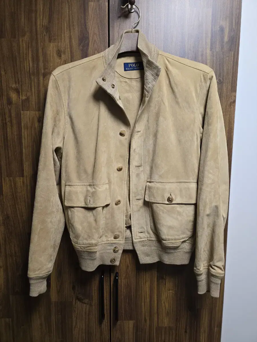 Polo Honey Beige Suede Jacket