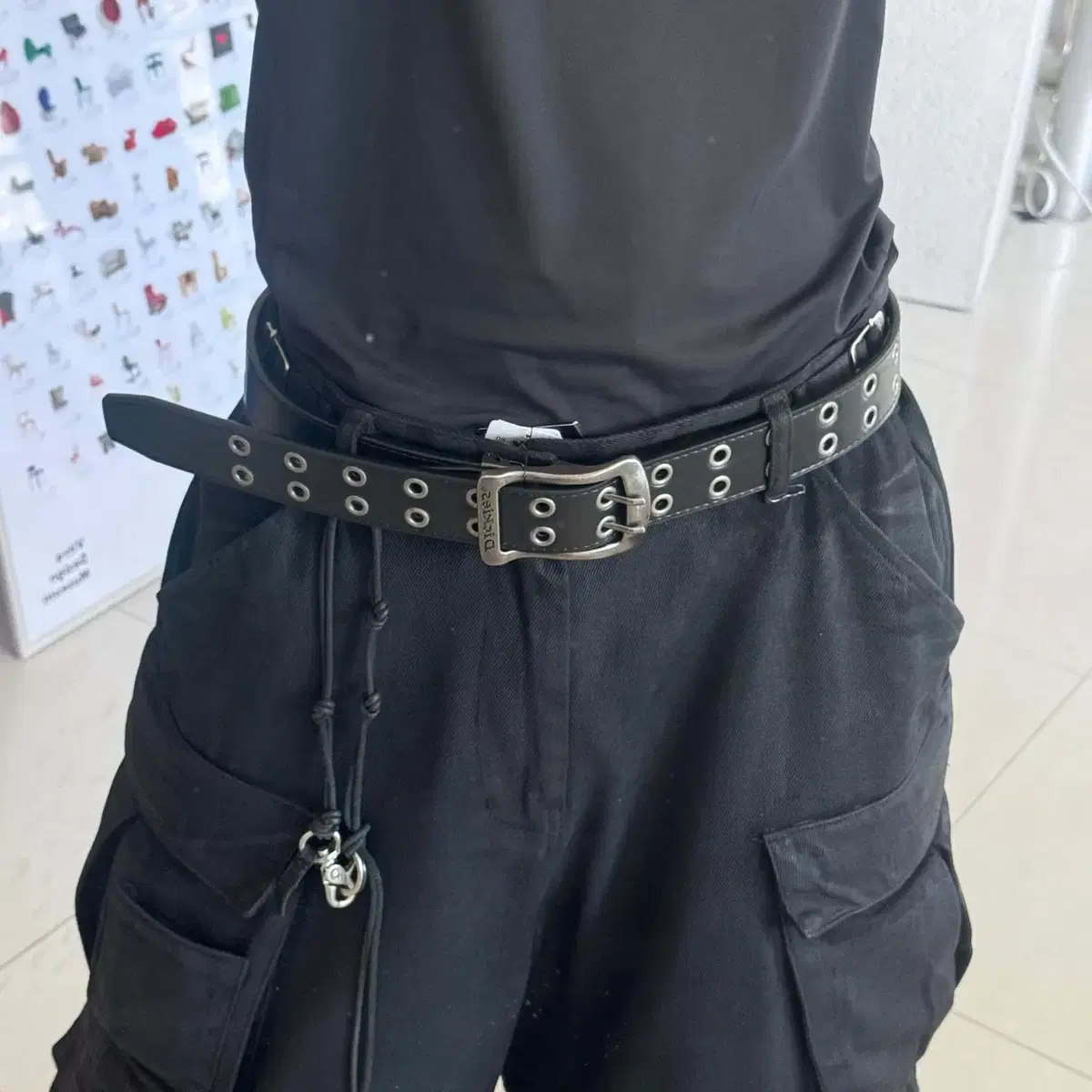 dickies double eyelet belt