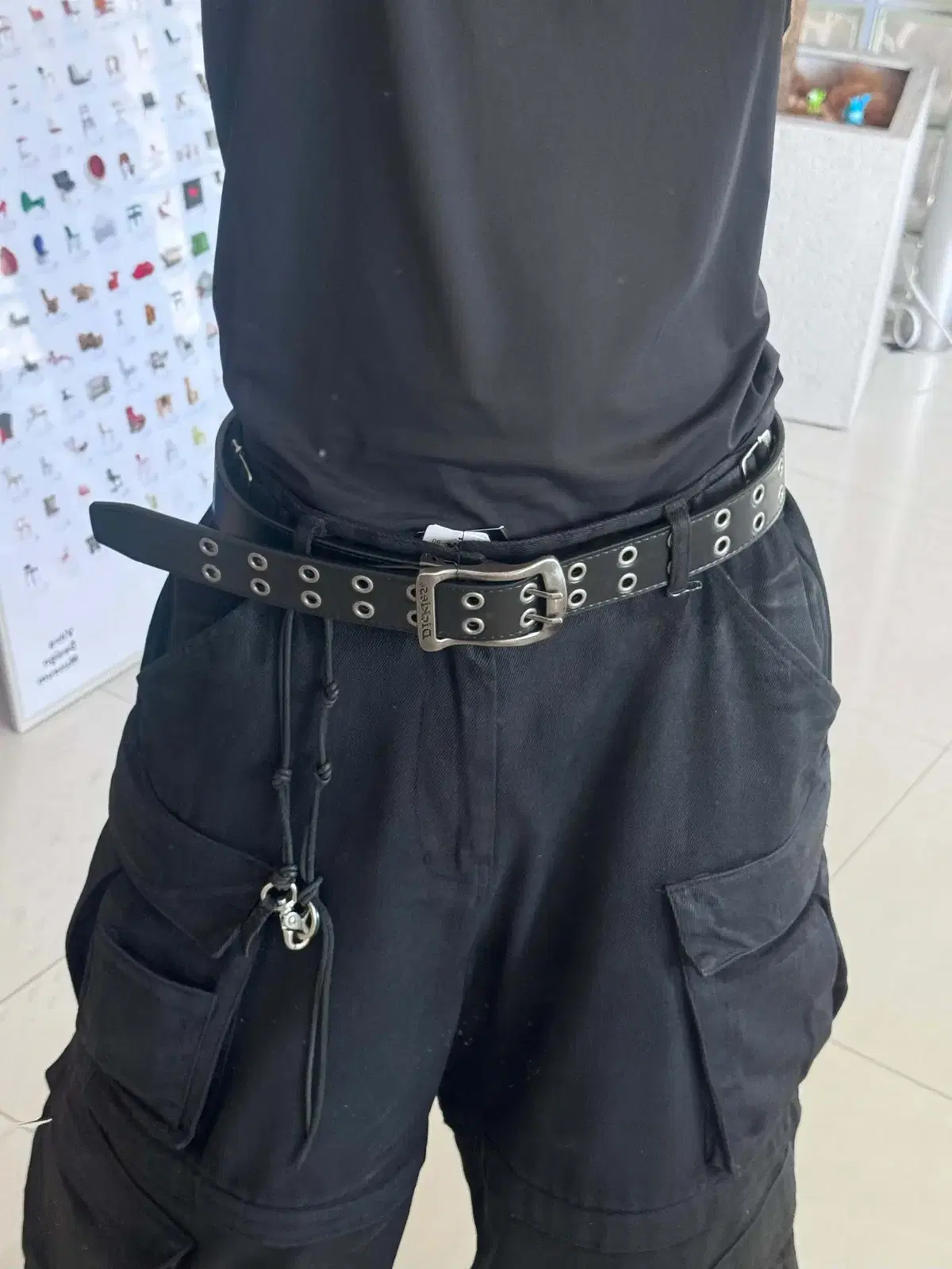 dickies double eyelet belt