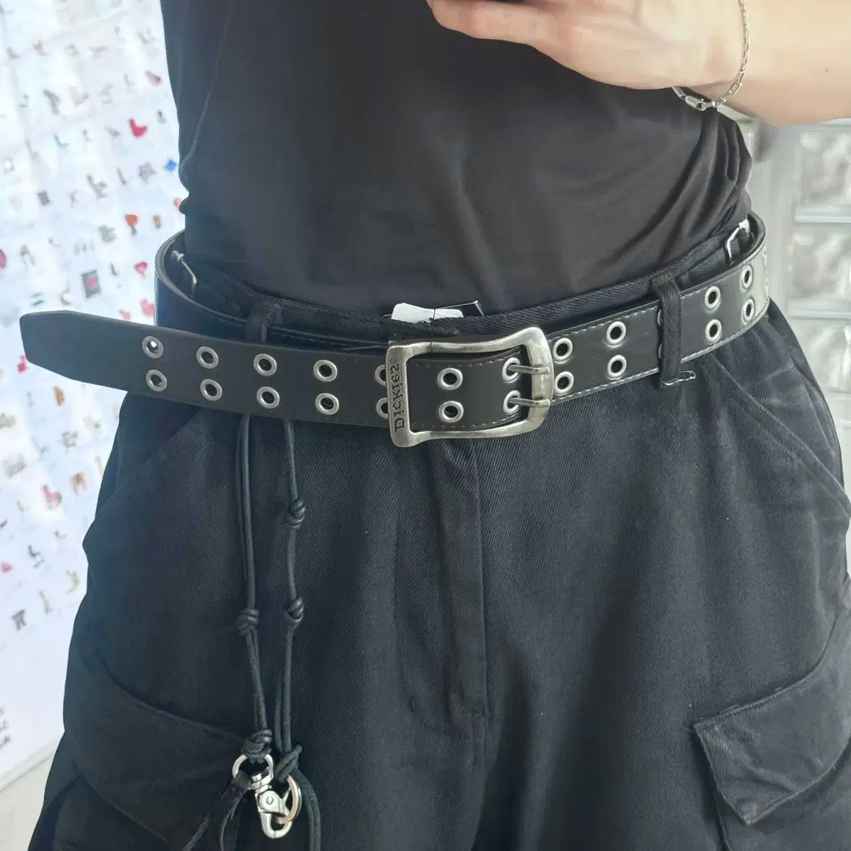 dickies double eyelet belt