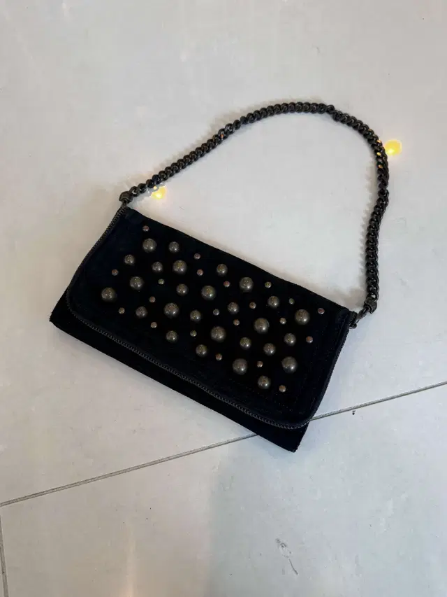 moussy stud clutch bag