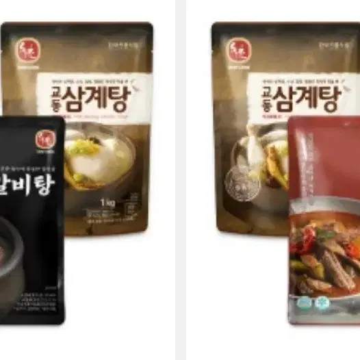 교동삼계탕 1KGX2개+증정갈비탕,육개장,뚝배기불고기1개선택초복준비몸보신