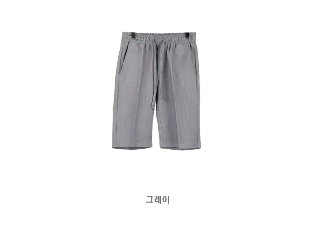 Banded Slacks Shorts Gray M 28-30