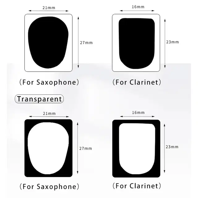 테너 알토 소프라노 색소폰 마우스피스 보호 실리콘 패드(50개)