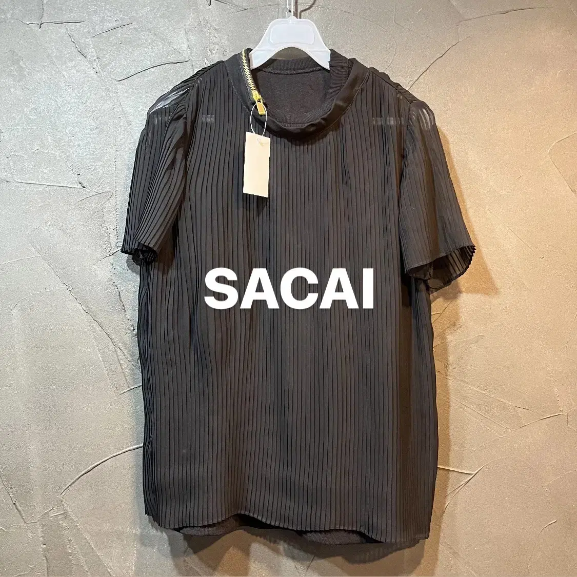 [S] SACAI 사카이 민소매 레이어드 블라우스