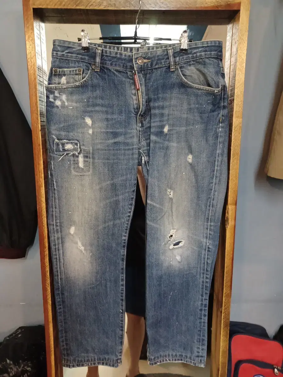 Distressed distressed denim pants size 52 han 36