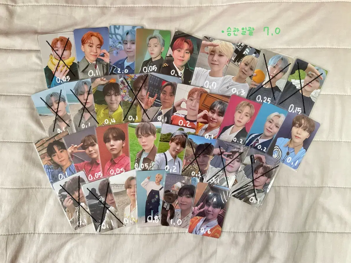 Seventeen photocard bulk s.coups jeonghan hoshi dk seungkwan alfo ld