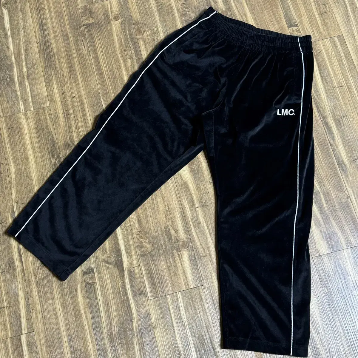 LMC Velour Track Pants Black