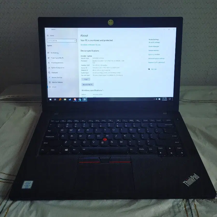 씽크패드 Thinkpad t460p 판매합니다