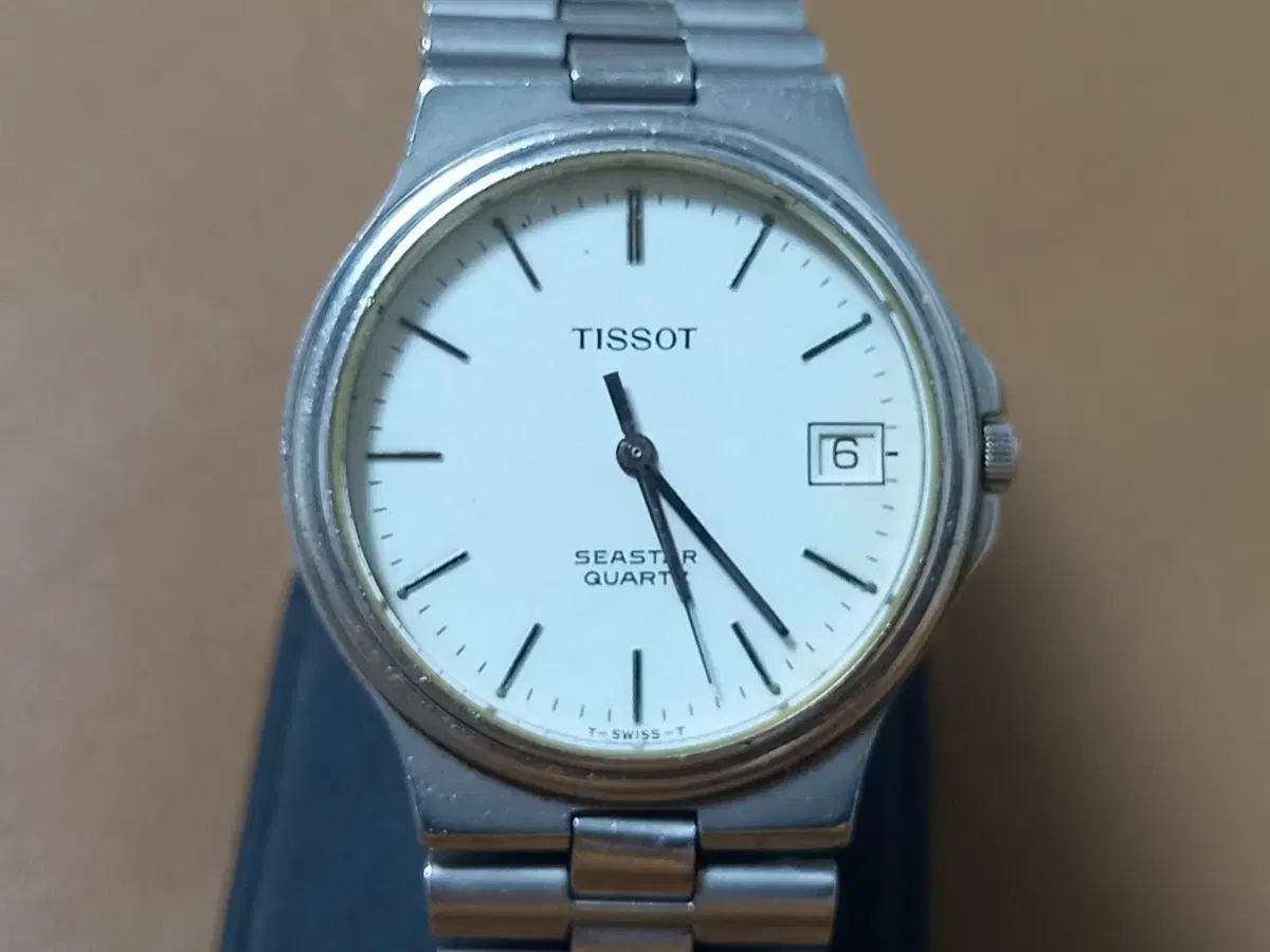 TISSOT 시계 빈티지 씨스타 쿼츠 남성용 스틸