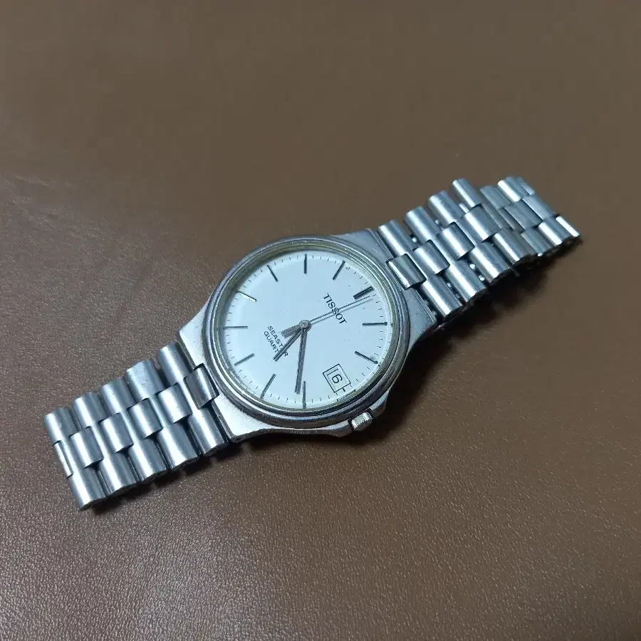 TISSOT 시계 빈티지 씨스타 쿼츠 남성용 스틸