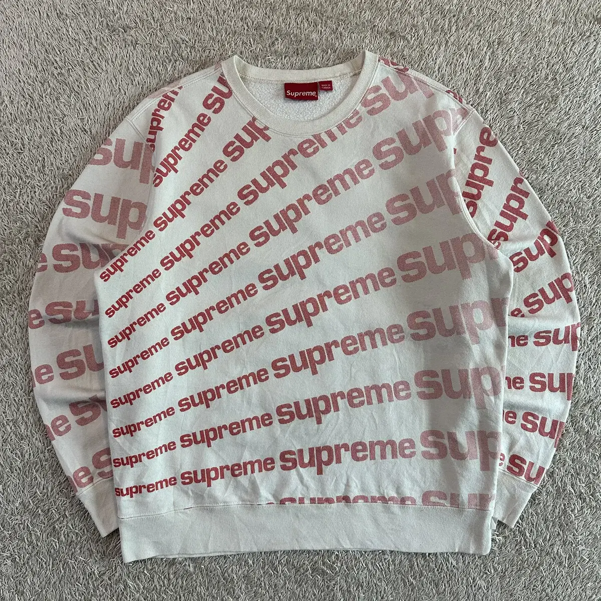 [M] 20SS 슈프림 SUPREME RADIAL LOGO 맨투맨