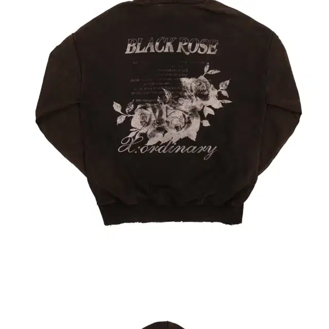 엑스오디너리 BLACK ROSE WASHING HOODIE 판매합니다