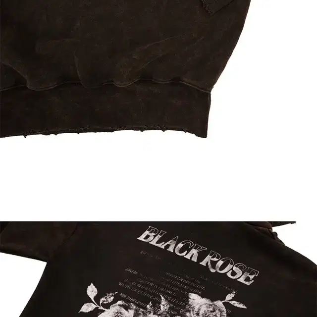 엑스오디너리 BLACK ROSE WASHING HOODIE 판매합니다