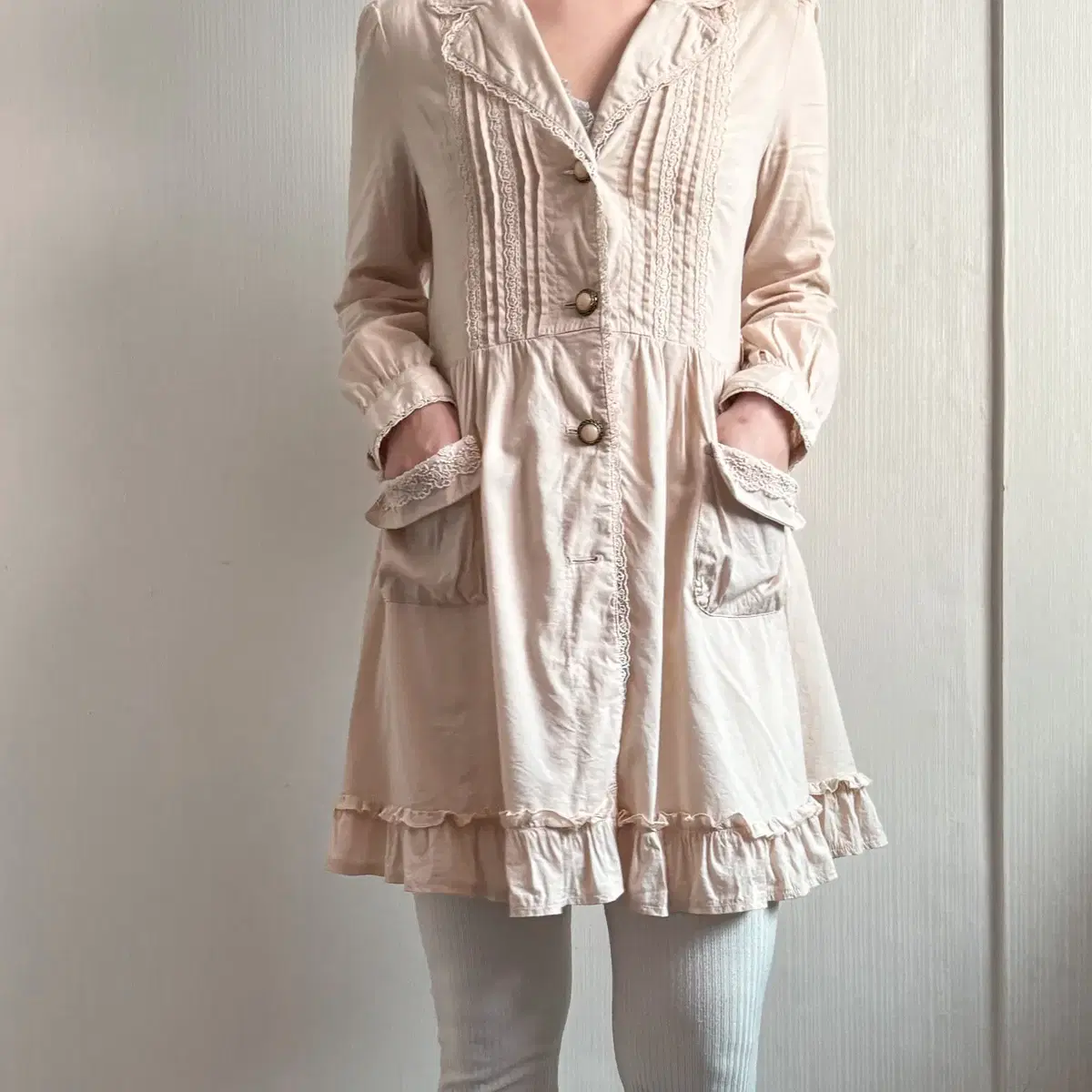 Axes femme lace frill jacket onepiece