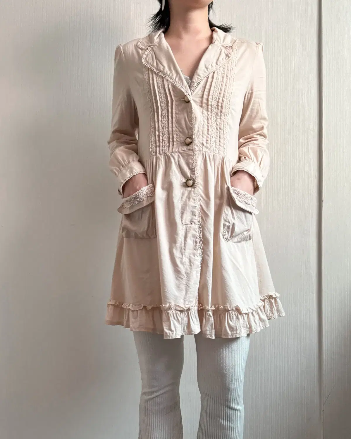 Axes femme lace frill jacket onepiece