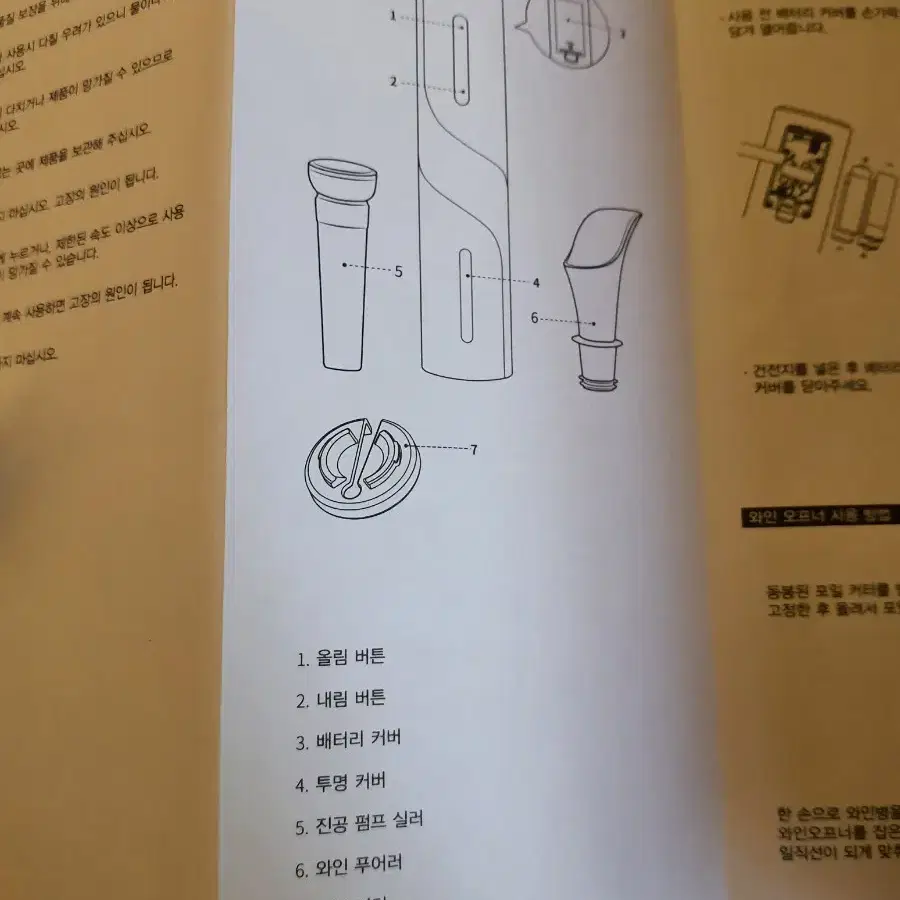 전동 와인 오프너 세트 미사용 신품