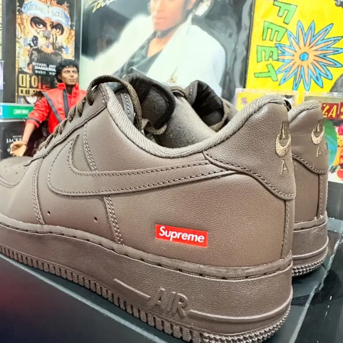 NIKE SUPREME  에어포스1 로우 Baroque Brown